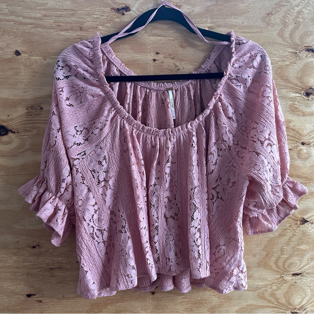 Free People Stacey Blush Top